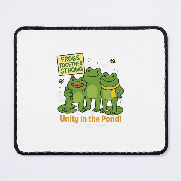 Item preview, Frogs Together Strong – Funny Unity Frog Cartoon Design designed and sold by DailyDrivesct.