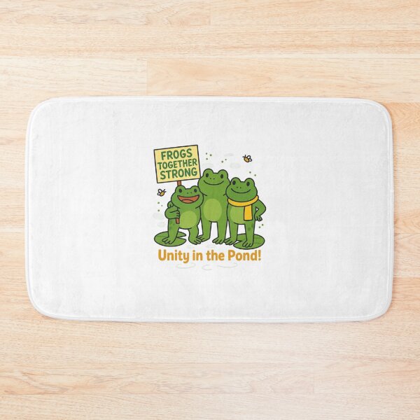 Item preview, Frogs Together Strong – Funny Unity Frog Cartoon Design designed and sold by DailyDrivesct.