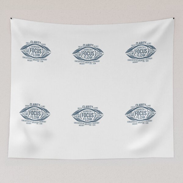 Item preview, Focus Flow / Mindfulness Word Cloud / Calm and Clarity Design designed and sold by anna2681.