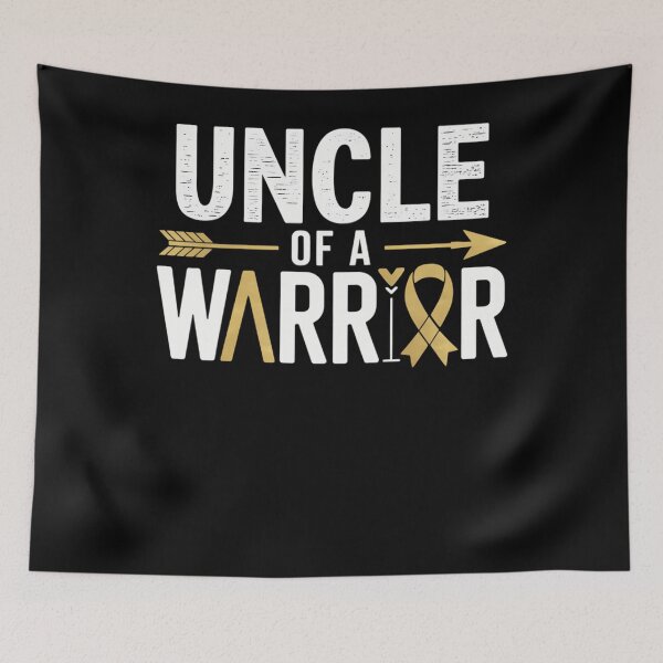Item preview, Uncle Of A Warrior, Red & Blue Ribbon HLHS Awareness designed and sold by Formatage.