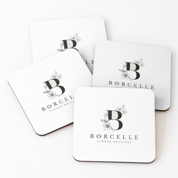 Item preview, Borcelle Flower Boutique Logo - Elegant B Monogram with Hand-Drawn Floral Art designed and sold by GenZFashion000.