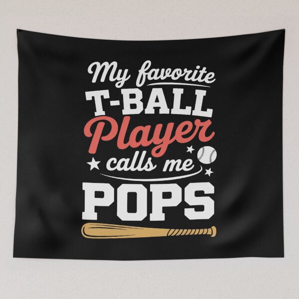 Item preview, My Favorite T Ball Player Calls Me Pops Baseball Fathers Day  designed and sold by Patricsselin.