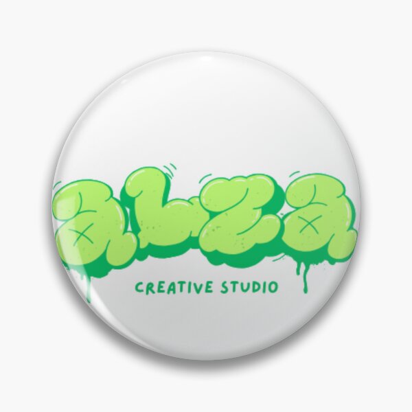 Item preview, BLZA Creative Studio - Green Graffiti Bubble Font Art designed and sold by GenZFashion000.