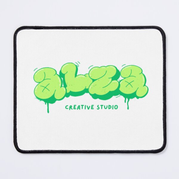 Item preview, BLZA Creative Studio - Green Graffiti Bubble Font Art designed and sold by GenZFashion000.