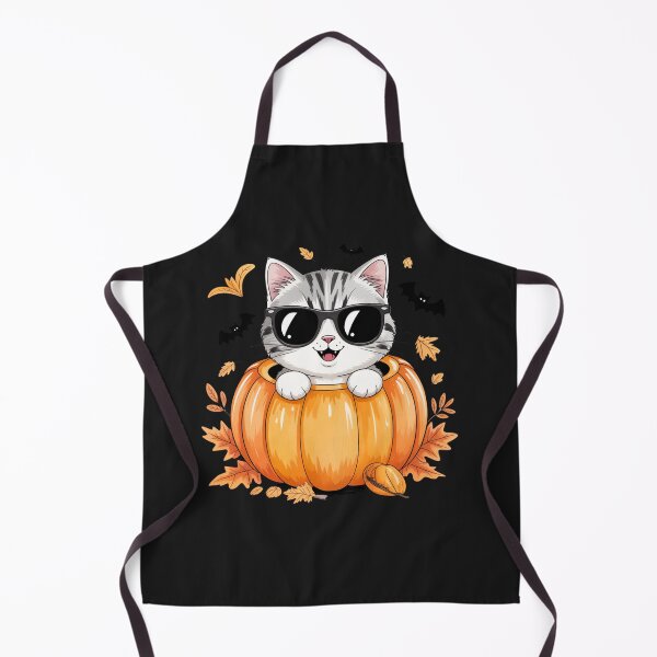 Item preview, Pumpkin Cat Sitting Inside Pumpkin | Cute Chibi Halloween Kawaii Design designed and sold by ColorSplash123.