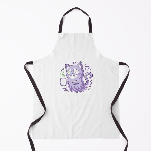 Item preview, Coffee From Beyond – Ghost Cat Halloween Sticker classic T-Shirt designed and sold by inkfluenceart.