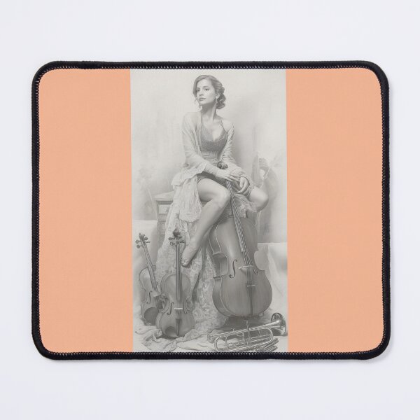 Item preview, Elegant Woman & Orchestra Instruments Art By Merch, Limited Edition designed and sold by HERIBERTOMARTHA.