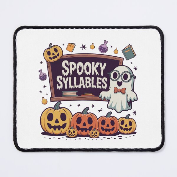 Item preview, Haunted Classroom – Spooky Syllables Halloween Teacher Shirt designed and sold by WSPrintCrafter.