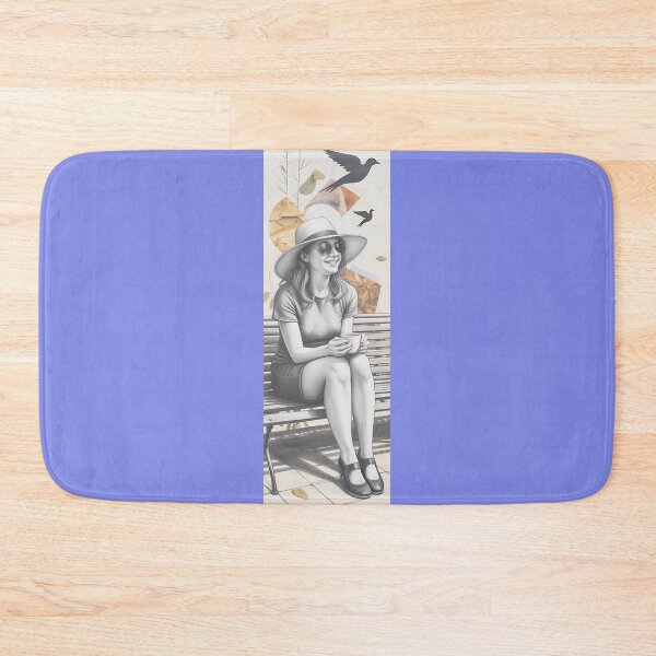 Item preview, Woman With Coffee & Bird Collage Art By Merch, Limited Edition designed and sold by HERIBERTOMARTHA.