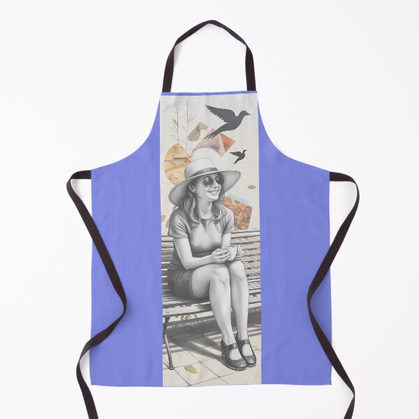 Item preview, Woman With Coffee & Bird Collage Art By Merch, Limited Edition designed and sold by HERIBERTOMARTHA.