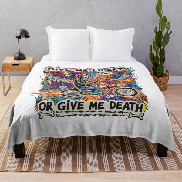 Item preview, Give me liberty, give me death, freedom, biker, funnyfits70, Humor, Funny, retro, vintages, funny quotes, animal humor, designed and sold by FunnyFits70.