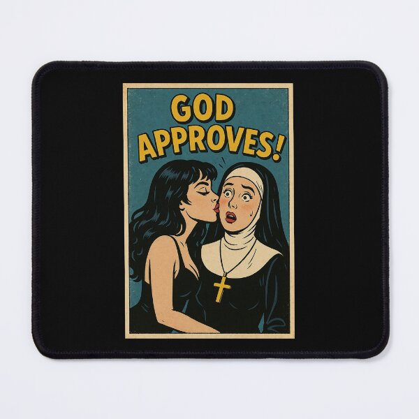Item preview, Retro Pop Art Comic Poster – Surprising Kiss Vintage Illustration designed and sold by The Devil's Bargain.