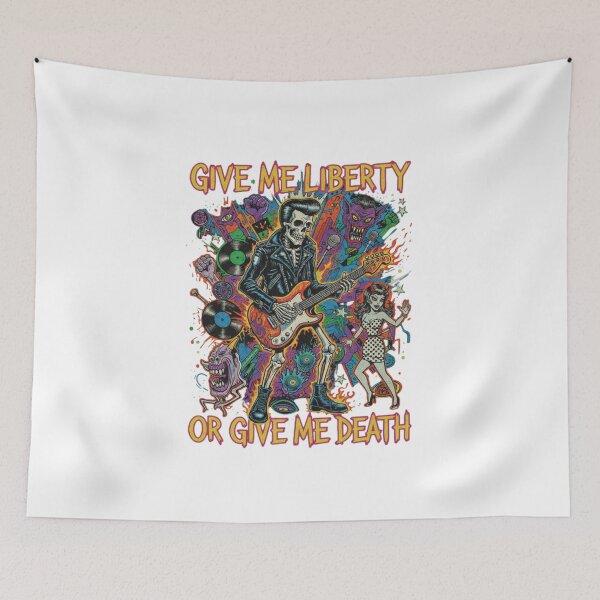Item preview, Give me liberty, give me death, freedom, biker, funnyfits70, Humor, Funny, retro, vintages, funny quotes, animal humor, designed and sold by FunnyFits70.