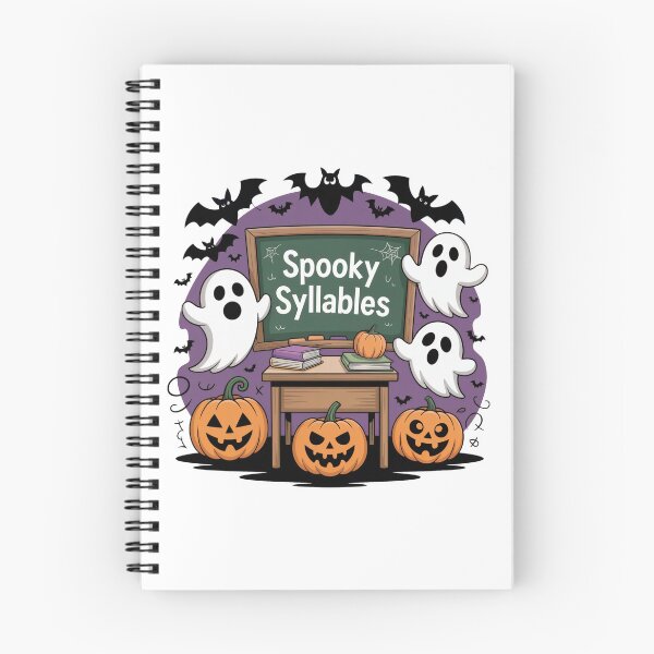 Item preview, Haunted Classroom – Spooky Syllables Halloween Teacher Shirt designed and sold by WSPrintCrafter.