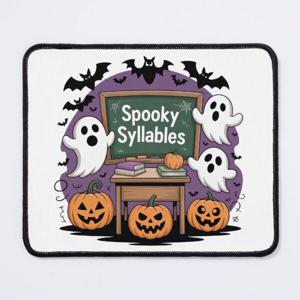 Item preview, Haunted Classroom – Spooky Syllables Halloween Teacher Shirt designed and sold by WSPrintCrafter.