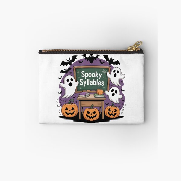 Item preview, Haunted Classroom – Spooky Syllables Halloween Teacher Shirt designed and sold by WSPrintCrafter.