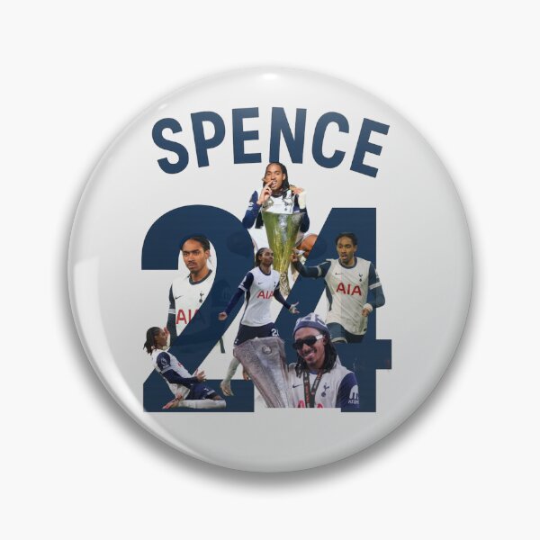 Item preview, Djed Spence #24 Spurs Defender Fan Art | Surround Design | Blue & White Football Print designed and sold by Kings Clothing.