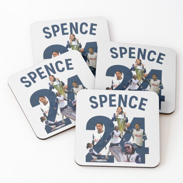 Item preview, Djed Spence #24 Spurs Defender Fan Art | Surround Design | Blue & White Football Print designed and sold by Kings Clothing.
