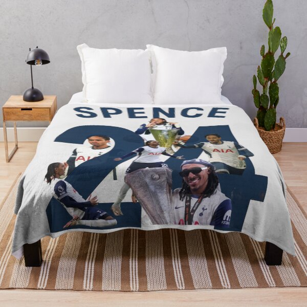 Item preview, Djed Spence #24 Spurs Defender Fan Art | Surround Design | Blue & White Football Print designed and sold by Kings Clothing.