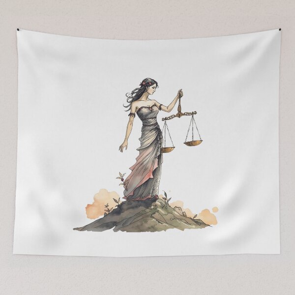 Item preview, Libra – The Watercolor Goddess designed and sold by catcurio.