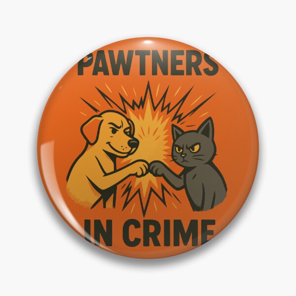 Item preview, Choque de puños entre perros y gatos: mejores amigos divertidos | EMPEÑADORES DEL CRIMEN designed and sold by SillyPawsStudio.
