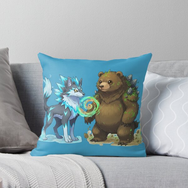 Item preview, Elemental Spirit Friends | The Earth Bear & The Lightning Wolf designed and sold by E-SarnEdge.