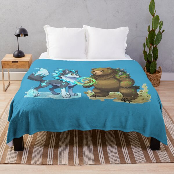 Item preview, Elemental Spirit Friends | The Earth Bear & The Lightning Wolf designed and sold by E-SarnEdge.