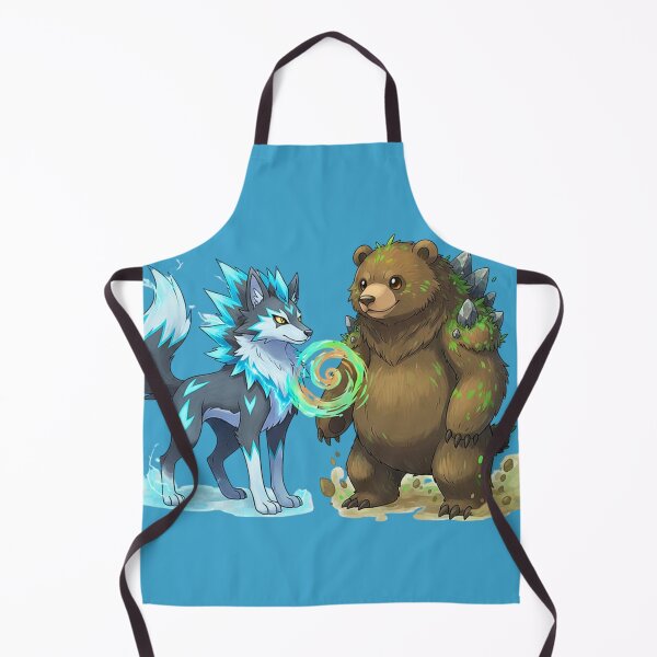 Item preview, Elemental Spirit Friends | The Earth Bear & The Lightning Wolf designed and sold by E-SarnEdge.