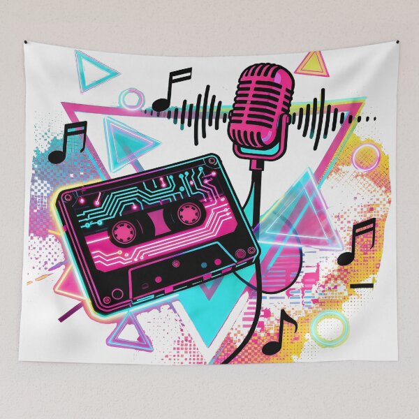 Item preview, Retro music  Pop Vibes designed and sold by Uglyandcute.