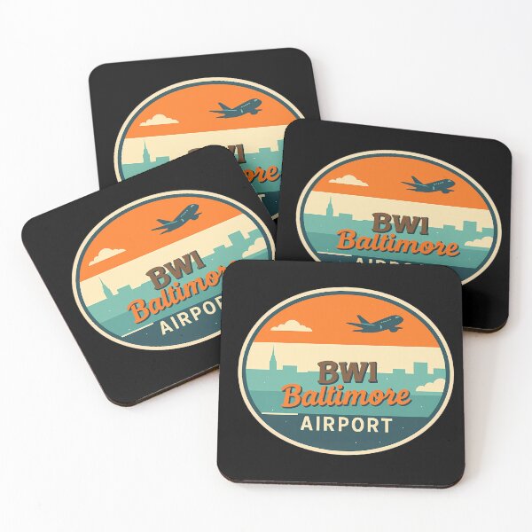 Item preview, BWI Baltimore Airport Retro Travel Badge designed and sold by Aileen404.