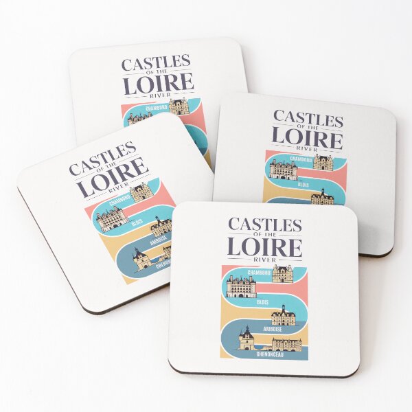 Item preview, Vintage Loire Valley Castles Poster designed and sold by SplashTastic.