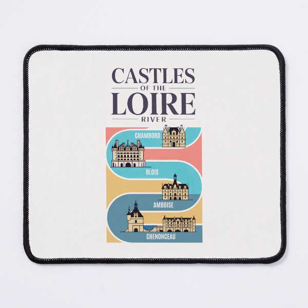 Item preview, Vintage Loire Valley Castles Poster designed and sold by SplashTastic.