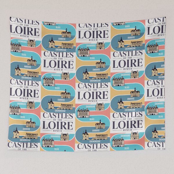 Item preview, Vintage Loire Valley Castles Poster designed and sold by SplashTastic.