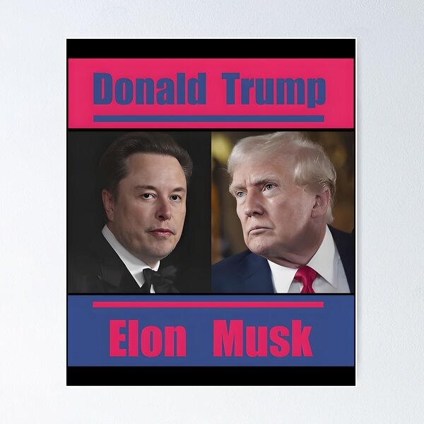 Item preview, Elon Musk And Donald Trump designed and sold by slilyl1.