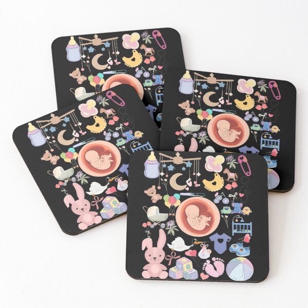 Item preview, Cute Baby Shower Sticker Sheet – Pregnancy, Newborn & Doctor Gift Pastel Design designed and sold by Tiatooty.