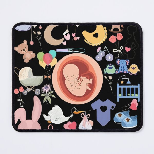 Item preview, Cute Baby Shower Sticker Sheet – Pregnancy, Newborn & Doctor Gift Pastel Design designed and sold by Tiatooty.