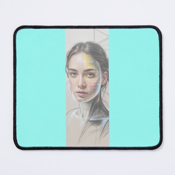 Item preview, Futuristic Face Study Math Logic Portrait Png By Merch, Limited Edition designed and sold by JERICHOALBERT2.
