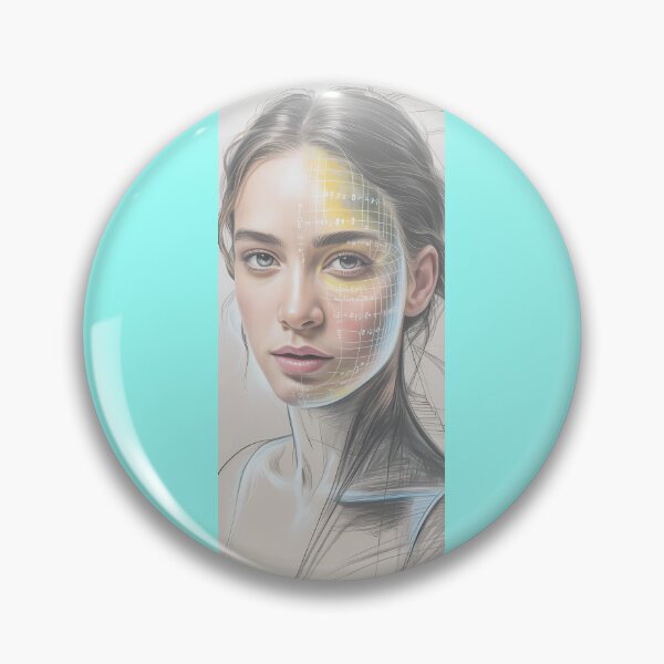 Item preview, Futuristic Face Study Math Logic Portrait Png By Merch, Limited Edition designed and sold by JERICHOALBERT2.