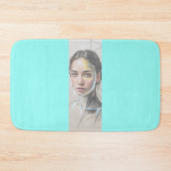 Item preview, Futuristic Face Study Math Logic Portrait Png By Merch, Limited Edition designed and sold by JERICHOALBERT2.
