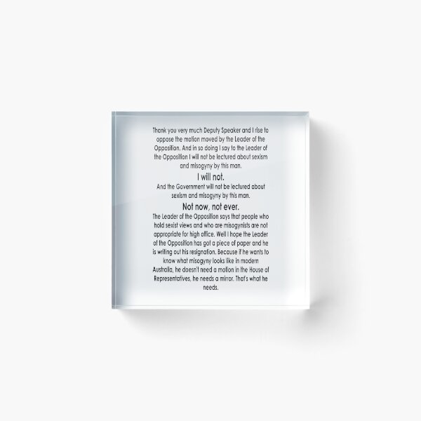Item preview, Julia Gillard Misogyny Speech  designed and sold by Mr-MR.