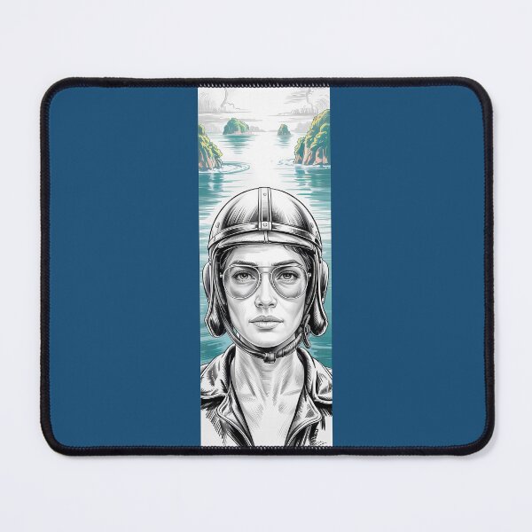 Item preview, Vintage Aviatrix Portrait By Merch, Limited Edition designed and sold by JERICHOALBERT2.