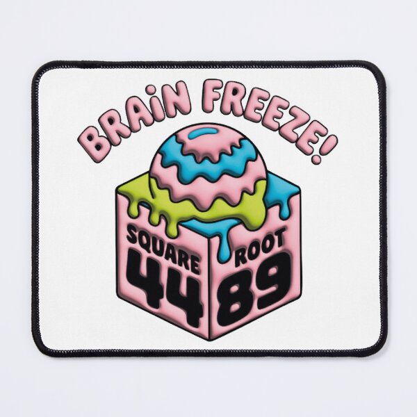 Item preview, BRAIN FREEZE! Ice Cream Drip Square Root 4489 designed and sold by Marcite.