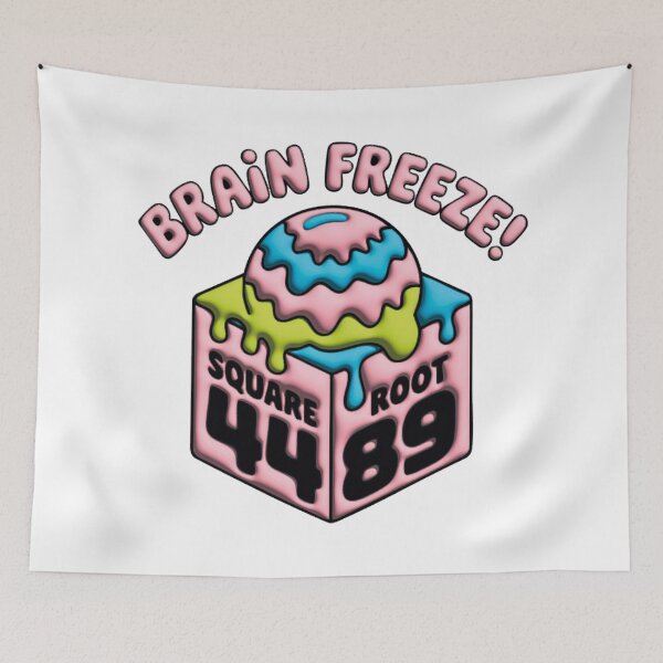 Item preview, BRAIN FREEZE! Ice Cream Drip Square Root 4489  designed and sold by Marcite.