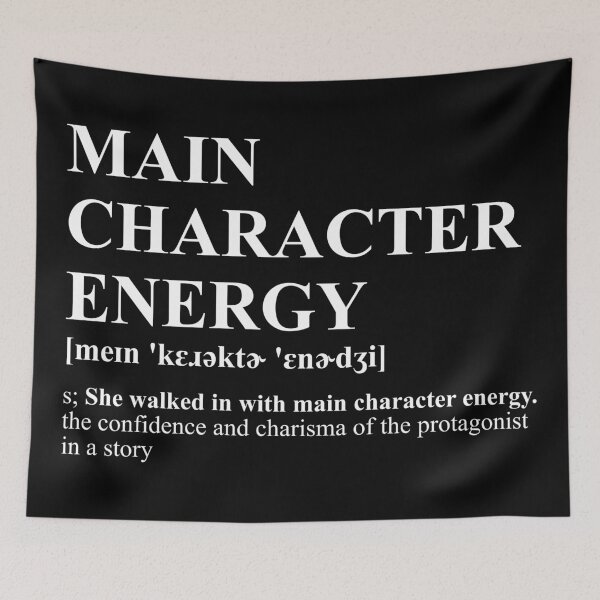 Item preview, Main Character Energy Vibe Check Confidence designed and sold by SPAZE-Typo.