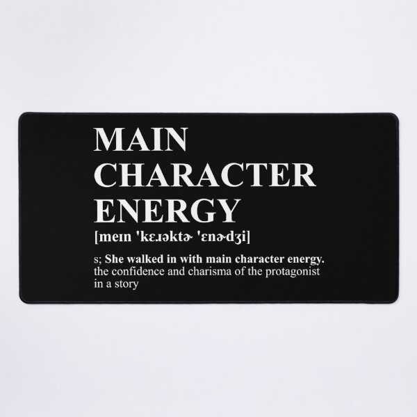 Item preview, Main Character Energy Vibe Check Confidence designed and sold by SPAZE-Typo.
