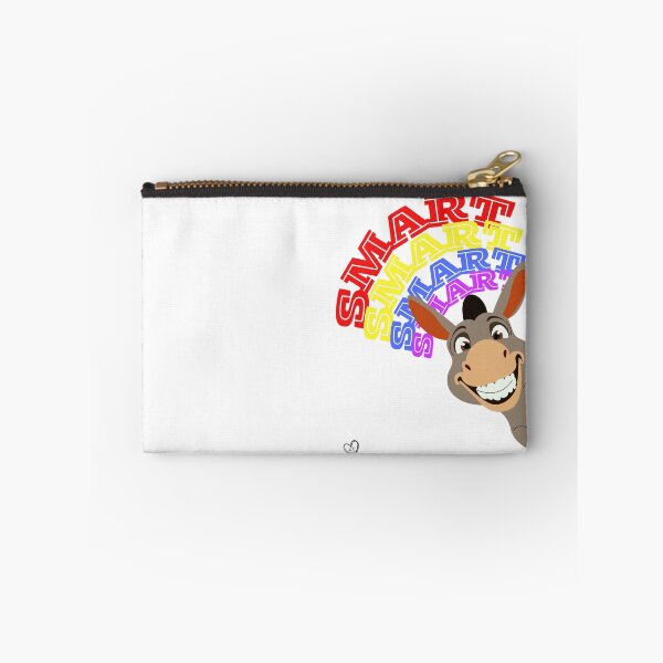 Item preview, Funny Donkey Cartoon with SMART Rainbow Text designed and sold by eslovable.