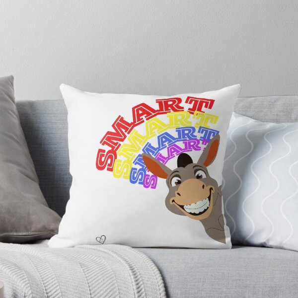 Item preview, Funny Donkey Cartoon with SMART Rainbow Text designed and sold by eslovable.