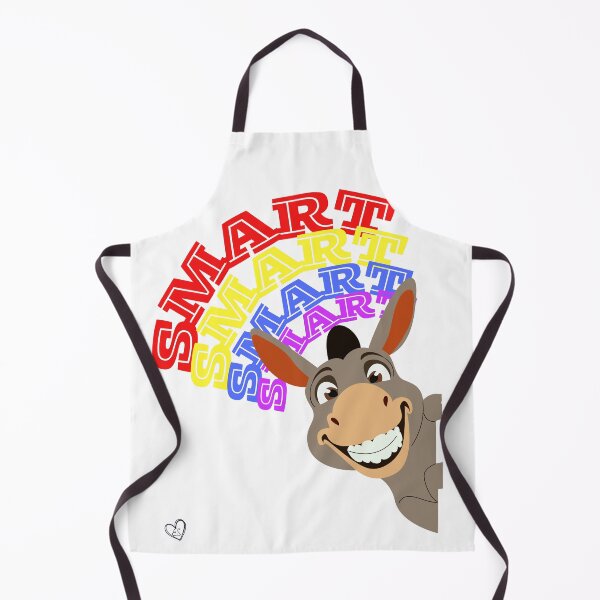 Item preview, Funny Donkey Cartoon with SMART Rainbow Text designed and sold by eslovable.