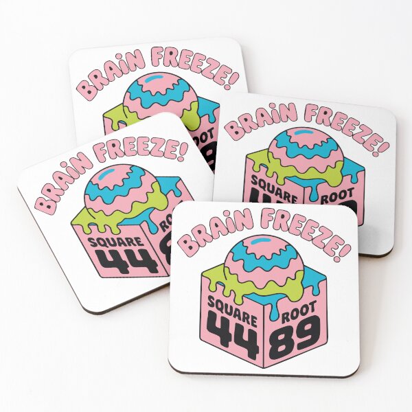 Item preview, BRAIN FREEZE! Ice Cream Drip Square Root 4489  designed and sold by Marcite.