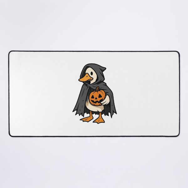 Item preview, Grim Reaper Duck Holding Carved Pumpkin – Funny Halloween Design designed and sold by Confuzz1ed.